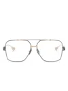 Dita Eyewear Grand Emperik Square-frame Glasses In Schwarz
