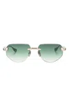 Dita Eyewear Grand-imperyn Geometric-frame Sunglasses In 绿色