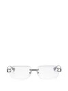 Dita Eyewear Hyperlux-3000 Rimless Rectangular Glasses In Gray