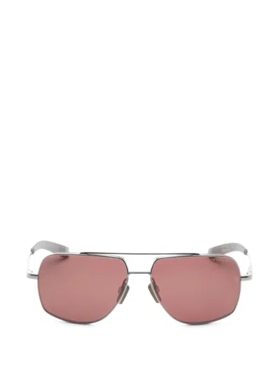 Dita Eyewear Lancier Double-bridge Geometric-frame Sunglasses In Pink