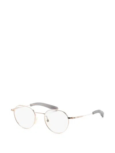 Dita Eyewear Lancier Geometric-frame Glasses In Gold