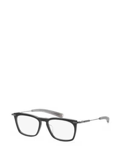 Dita Eyewear Lancier Rectangle-frame Glasses In Black