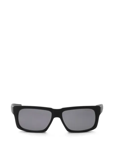 Dita Eyewear Lancier Rectangle-frame Sunglasses In Black