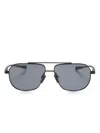 Dita Eyewear Lsa-417 Navigator-frame Sunglasses In Black