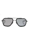 Dita Eyewear Lsa-433 Pilot-frame Sunglasses In Black