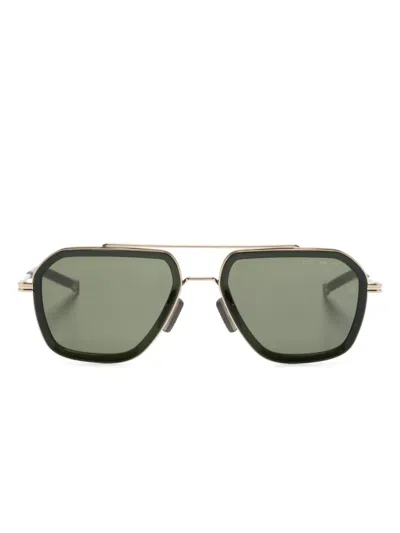Dita Eyewear Lsa-433 Pilot-frame Sunglasses In Black