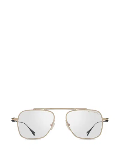 Dita Eyewear Lsa-140 Pilot-frame Glasses In Gold