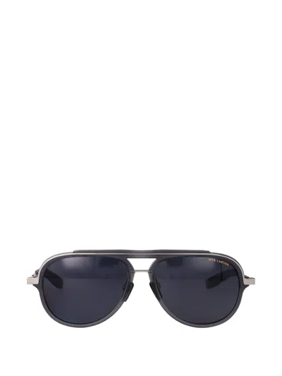 Dita Eyewear Lsa-406 Pilot-frame Sunglasses In Black