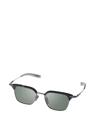 Dita Eyewear Lsa-410 Browline-frame Sunglasses In Blue