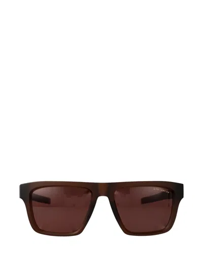 Dita Eyewear Lsa-713 Square-frame Sunglasses In Brown
