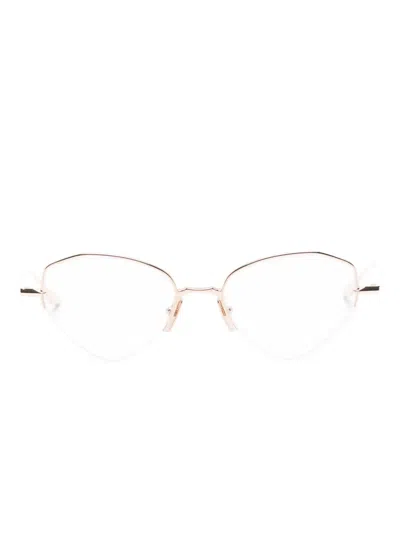 Dita Eyewear Lunari Geometric Glasses In Gold
