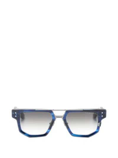 Dita Eyewear Mach Nine Geometric-frame Sunglasses In Blue