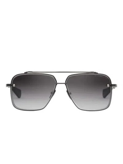 Dita Eyewear Mach-six Double-bridge Sunglasses In Black