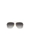 Dita Eyewear Mach-six Sunglasses In Matte White_yellow Gold