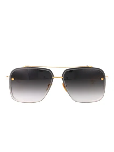 Dita Eyewear Mach-six Square Sunglasses In Gold