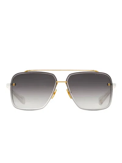 Dita Eyewear Mach-six Sunglasses In White