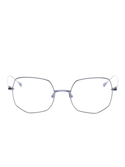 Dita Eyewear Marea Geometric Frame Glasses In Blue