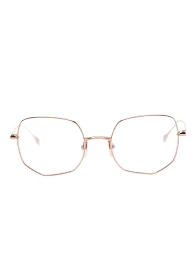Dita Eyewear Marea Geometric-frame Glasses In Brown