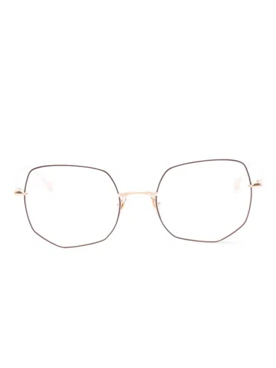 Dita Eyewear Marea Geometric Glasses In Brown