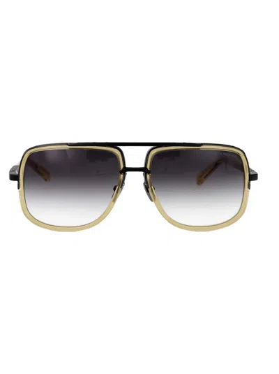Dita Eyewear Matte Black Acetate+metal Sunglasses