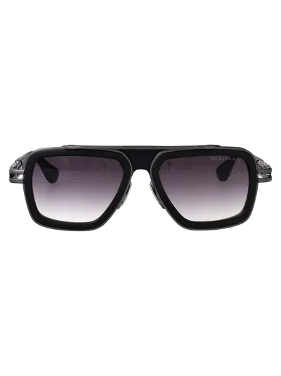 Dita Eyewear Matte Black Acetate Sunglasses