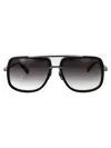 Dita Eyewear Matte Black-antique Silver W/ Dark Grey To Clear - Ar Titanium Sunglasses In Black