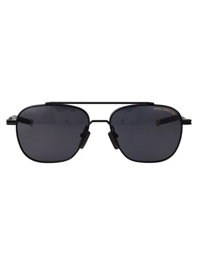 Dita Eyewear Matte Black Metal Sunglasses