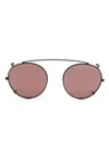 Dita Eyewear Matte-effect Pilot-frame Sunglasses In Black