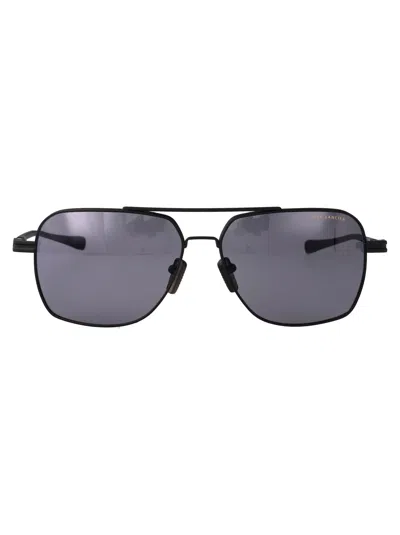 Dita Eyewear Matte Metal/acetate Sunglasses In Gray