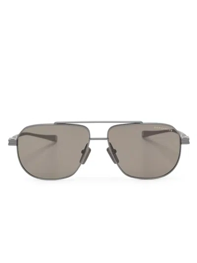 Dita Eyewear Matte Navigator-frame Sunglasses In Grey