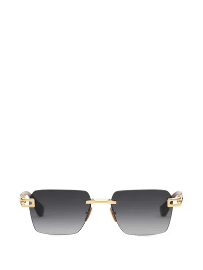Dita Eyewear Meta-evo One Rectangle-frame Sunglasses In Black