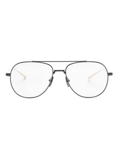 Dita Eyewear Aviator Metal-frame Glasses In Gold
