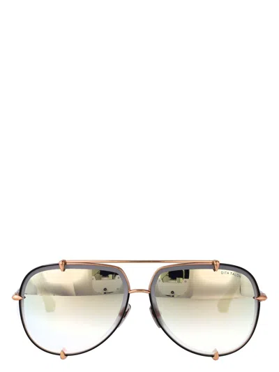 Dita Eyewear Metallic Rose Gold Sunglasses