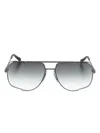 Dita Eyewear Midnight Special Pilot-frame Sunglasses In Black