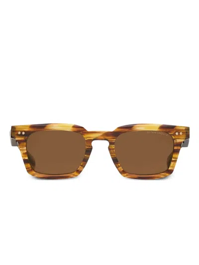 Dita Eyewear Monolix Square-frame Sunglasses In Brown