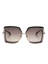 Dita Eyewear Oversize-frame Sunglasses In Gold