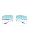 Dita Eyewear Oversized Frame Sunglasses In Silver