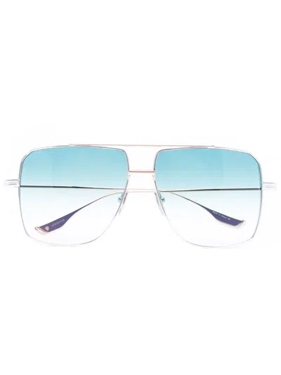 Dita Eyewear Oversized Frame Sunglasses In Silver
