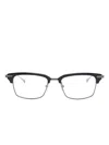 Dita Eyewear Panelled Glasses In Black