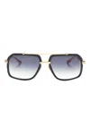 Dita Eyewear Pilot-frame Gradient Sunglasses In Black