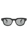 Dita Eyewear Radihacker Geometric-frame Sunglasses In Black
