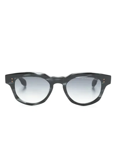 Dita Eyewear Radihacker Geometric-frame Sunglasses In Black