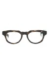 Dita Eyewear Radihacker Square-frame Glasses In Brown