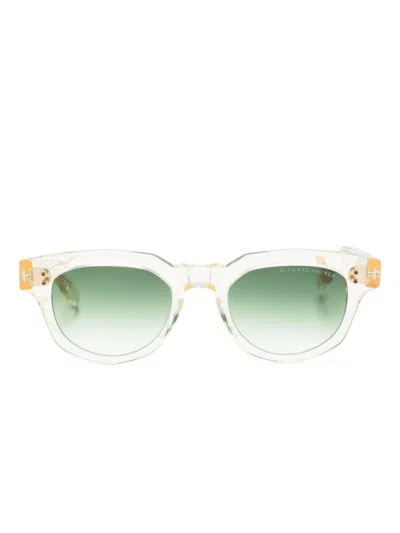 Dita Eyewear Radihacker Square-frame Sunglasses In Yellow