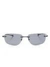 Dita Eyewear Rectangle-frame Sunglasses In Black