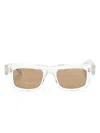 Dita Eyewear Rectangle-frame Sunglasses In White