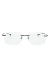 Dita Eyewear Rectangle-frame Thin-arms Glasses In Grey