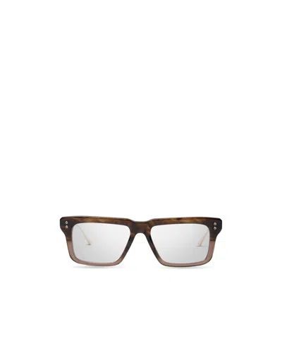 Dita Eyewear Rectangular Flat Mirror In White
