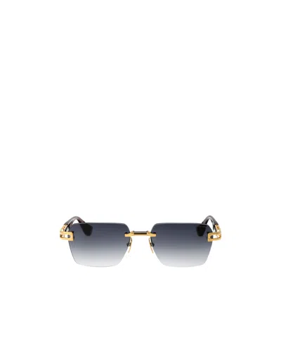 Dita Eyewear Rimless Rectangle-frame Sunglasses In Gray