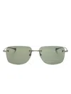 Dita Eyewear Rimless Square-frame Sunglasses In Grey